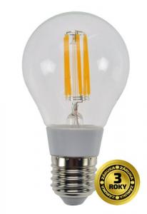 LED žárovka retro, klasický tvar, 6W, E27, 3000K, 360°, 560lm